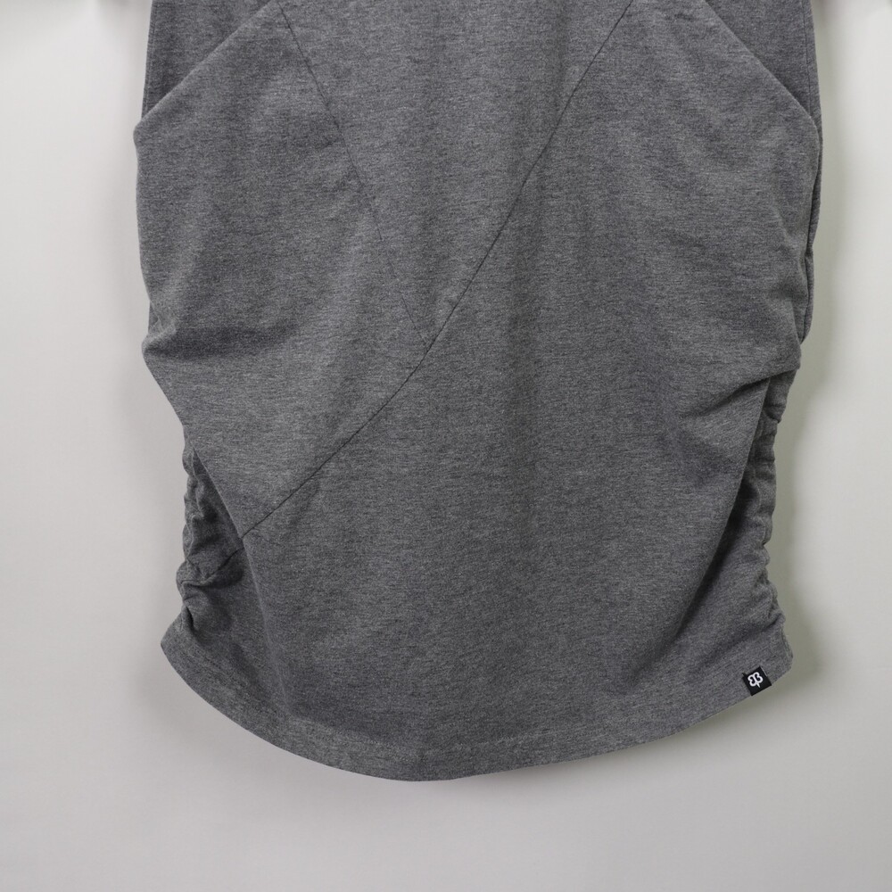 Betabrand 30 Day Travel Knit Dress Gray Ruched 3/4 Sleeve XS - Picture 5 of 11